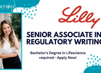 Senior Associate at Lilly, Bachelor's Degree in Lifescience required- Apply Now!