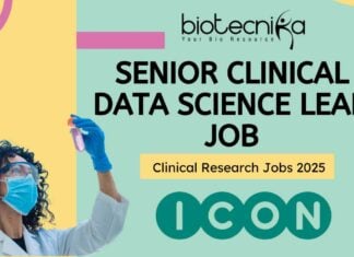 Senior Clinical Data Science Lead Job at ICON plc Clinical Trials