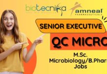 Amneal Pharmaceuticals QC Microbiology Jobs – Apply Now! Amneal Pharmaceuticals QC Microbiology Jobs - Apply Now!