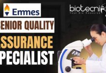 Emmes Group Hiring – Senior Quality Assurance Specialist in Bengaluru – Apply Now! Senior Quality Assurance Specialist Role at Emmes Group, Bengaluru Apply Now