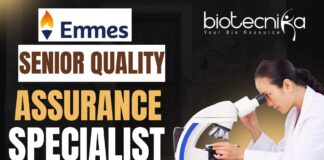 Senior Quality Assurance Specialist Role at Emmes Group, Bengaluru Apply Now
