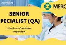 Senior Specialist (QA) at Merck- Lifescience Candidates Apply Now Senior Specialist (QA) at Merck- Lifescience Candidates Apply Now