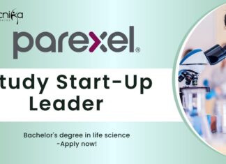 Study Start-Up Leader at Parexel, Bachelor's degree in life science -Apply now!