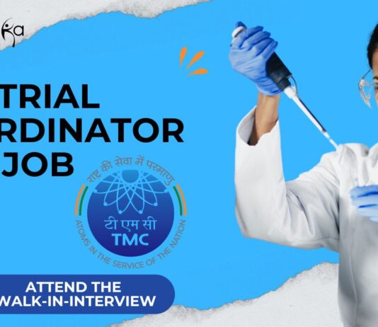 Trial Coordinator Job at Tata Memorial Hospital. Attend the Walk-in-Interview!