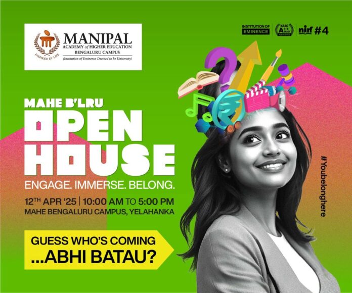MAHE Bengaluru Open House 2025 - Registrations Open