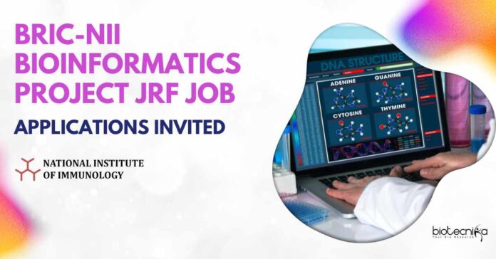 NII Bioinformatics Project JRF Job