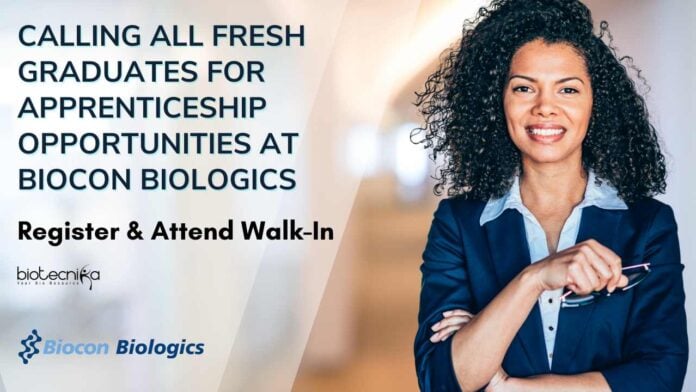 Biocon Biologics Freshers Walk-In Bengaluru