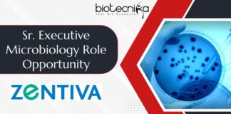 Sr. Executive Microbiology Role Opportunity