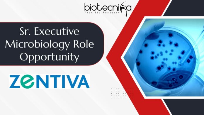 Sr. Executive Microbiology Role Opportunity