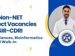 CSIR-CDRI Bioinformatics Project Vacancies