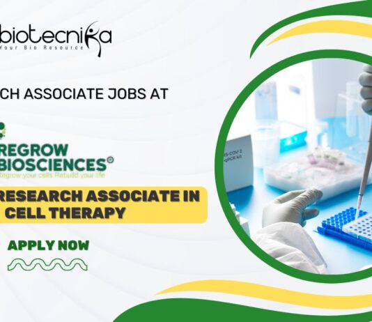 Regrow Biosciences Research Associate Jobs - Apply Now!