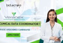 Veranex Clinical Data Coordinator Job for B.Sc Lifescience - Apply!