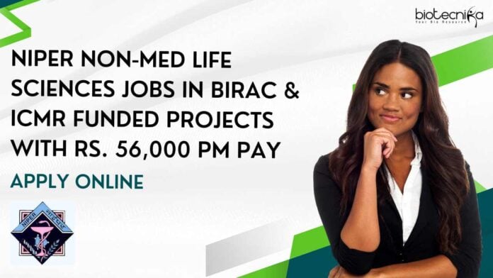 NIPER Non-Med Life Sciences Jobs