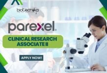 Parexel Clinical Research Associate Job