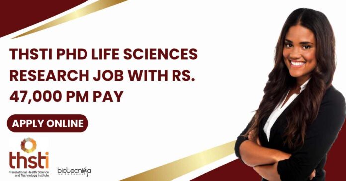 THSTI PhD Life Sciences Research Job