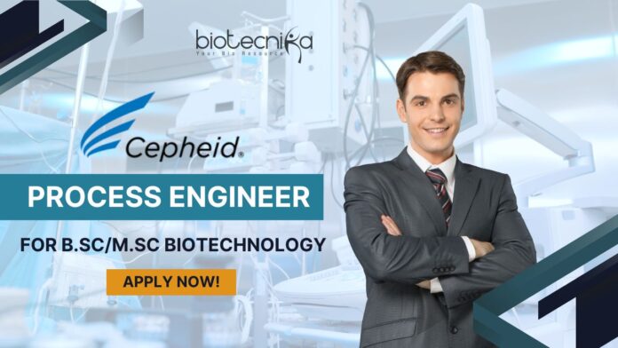 Biotech Jobs at Cepheid as Process Engineer - B.Sc/M.Sc Biotech!