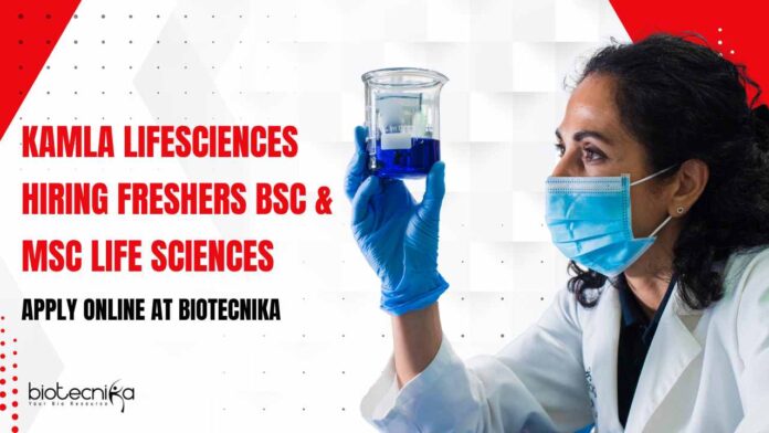 Freshers BSc Life Science Jobs