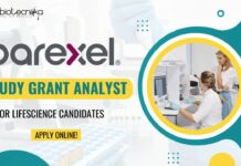 Parexel Lifescience Job as Study Grant Analyst - Apply Online!