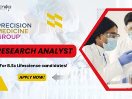 Research Analyst Job at Precision Medicine Grp - B.Sc Lifescience!