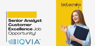 Senior Analyst Customer Excellence Job Opportunity!
