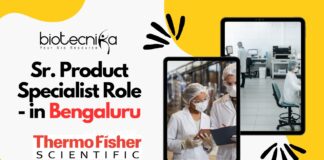 Sr. Product Specialist Role - at Thermo Fisher in Bengaluru