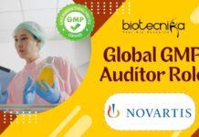 Global GMP Auditor Role - at Novartis