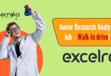 Junior Research Analyst Job - Walk-In drive!