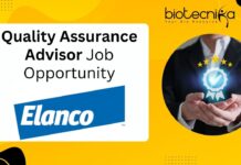 Quality Assurance Advisor Job Opportunity