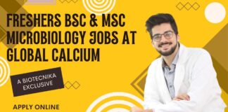 Freshers Microbiology Jobs at Global Calcium