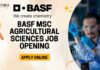 BASF MSc Agricultural Sciences Job