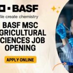 BASF MSc Agricultural Sciences Job
