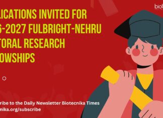 2026 Fulbright-Nehru Doctoral Research Fellowships
