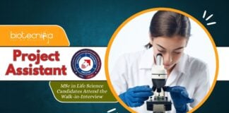 ACTREC Project Assistant Job – MSc in Life Science Candidates Attend the Walk-in-Interview 