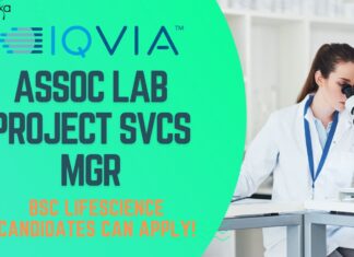 Assoc Lab Project Svcs Mgr at IQVIA, BSc Lifescience candidates can apply!