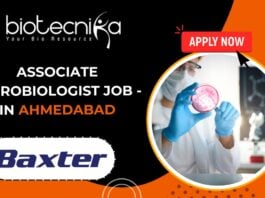 Associate Microbiologist Job at Baxter - in Ahmedabad