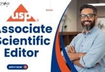 Associate Scientific Editor at USP , BS in Life Science can Apply!