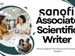 Associate Scientific Writer -Sanofi,  Medical Communications - Apply Online!