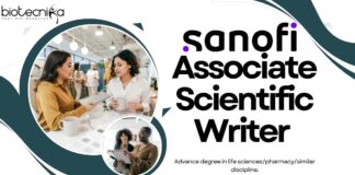 Associate Scientific Writer -Sanofi,  Medical Communications - Apply Online!