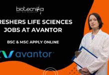 Freshers Life Sciences Jobs at Avantor
