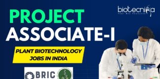 BRIC-NIPGR Hiring Project Associate-I Apply Now