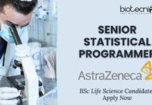 BSc Life Science Jobs at AstraZeneca India. Senior Statistical Programmer Role Apply Now