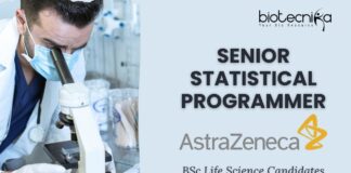 BSc Life Science Jobs at AstraZeneca India. Senior Statistical Programmer Role Apply Now
