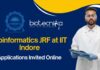 Bioinformatics JRF at IIT Indore