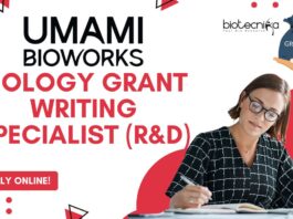 Biology Grant Writing Specialist (R&D) - Umami Bioworks, Apply online!