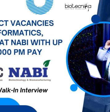 NABI Bioinformatics Projects Vacancies