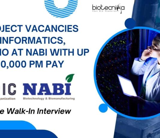 NABI Bioinformatics Projects Vacancies