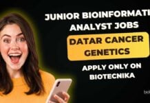 Datar Cancer Genetics Bioinformatics Job