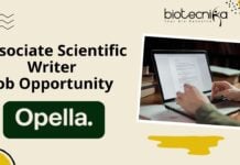 Associate Scientific Writer Job Opportunity