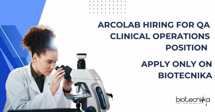 Arcolab QA Clinical Operations Position