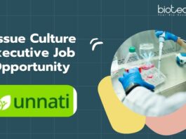 Tissue Culture Executive Job Opportunity
